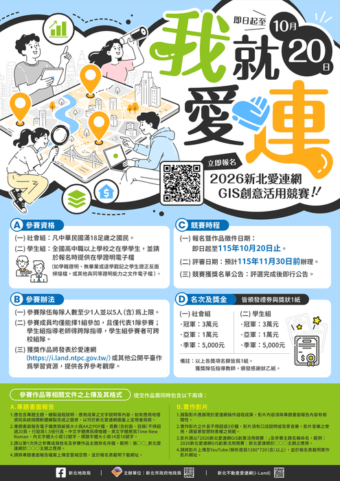 【競賽活動】新北愛連網GIS創意活用競賽圖片